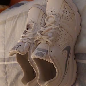 White Nike sneakers size 10 wore one time